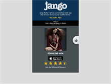 Tablet Screenshot of jango.com